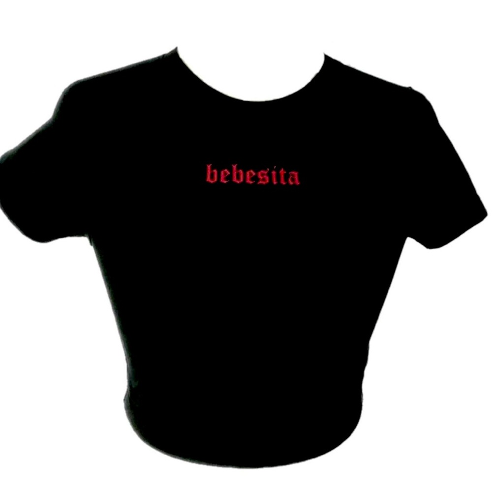BEBESITA BLACK CROP TOP ANUEL KAROL G